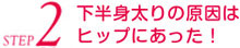 下半身太りの原因はﾋｯﾌﾟにあった！